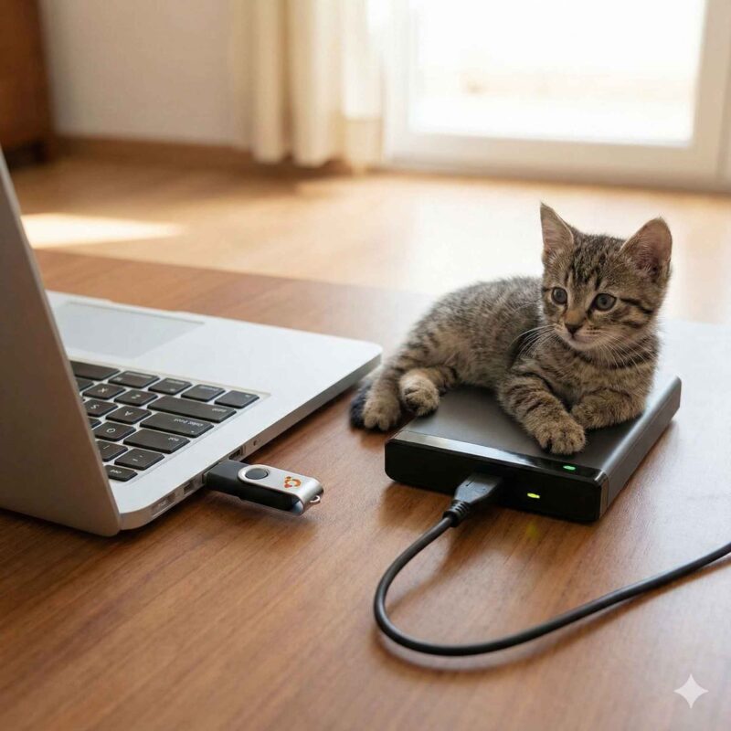 Ubuntuを使い消したくない大切なデータを救出する手順