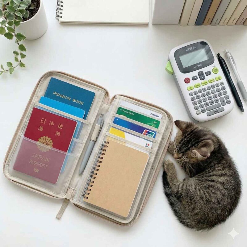 無印のパスポートケースを重要情報のハブにする活用術