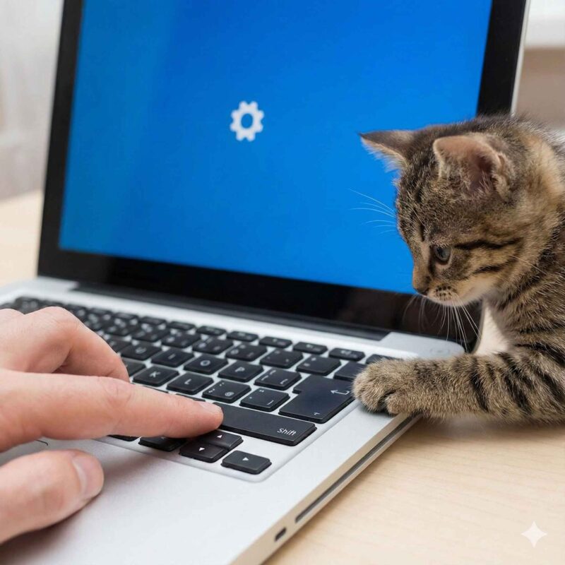 Windows11でShiftキーを使い強制再起動する方法