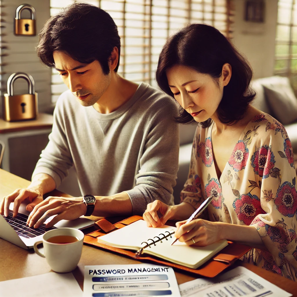 IDとパスワード管理ノートの作成