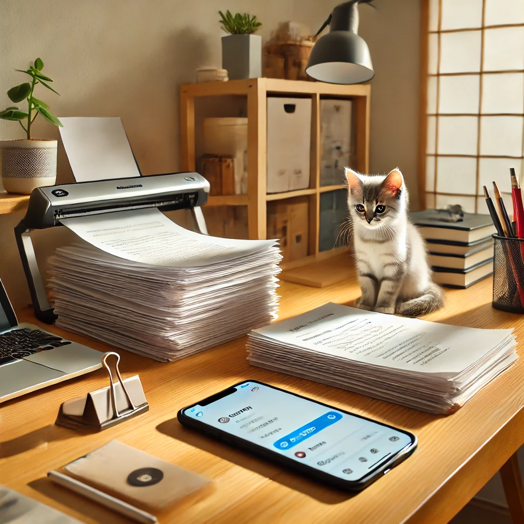 学校のプリントや書類をデータ化する裏技