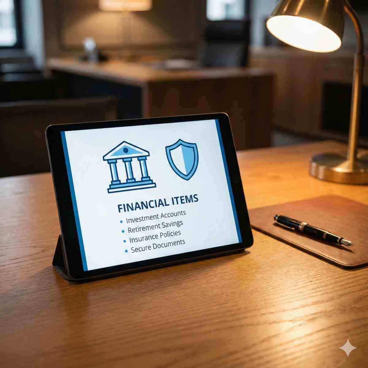 ネット銀行や証券口座の資産管理を象徴するインフォグラフィック